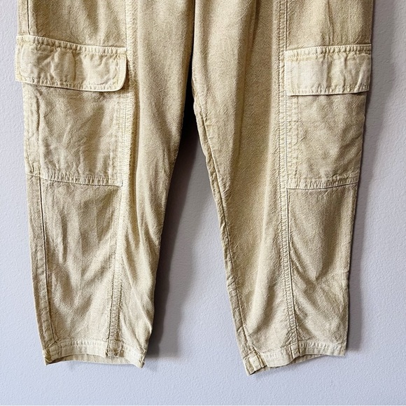 Anthropologie Daily Practice Evergreen Utility Cargo Pants Gold Size XS Relaxed - Picture 9 of 14